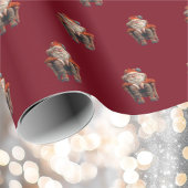 Papier Cadeau Papier d'enrobage Père Noël 2 fatigué
