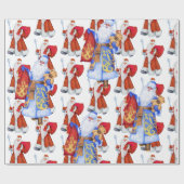 Papier Cadeau Papier d'enrobage père Noël Père Noël (Plat)