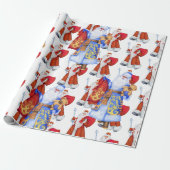 Papier Cadeau Papier d'enrobage père Noël Père Noël (Déroulé)