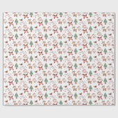 Papier Cadeau Papier d'enrobage père Noël Pôle Nord (Plat)