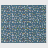 Papier Cadeau Papier d'enrobage Pittoresque Kees — 1 grande feui (Plat)