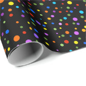 Papier Cadeau Papier d'enrobage Polka Dot (Coin rond)