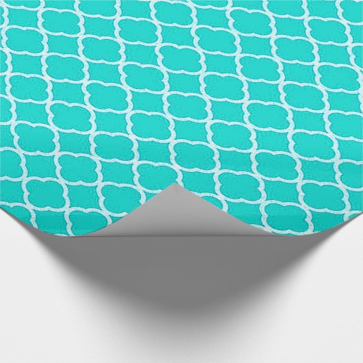 Papier Cadeau Papier d'enrobage Quaterfoil Quaterfoil turquoise (Coin)