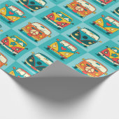Papier Cadeau Papier d'enrobage rétro Vans (Coin)