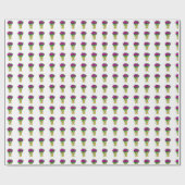 Papier Cadeau Papier d'enrobage rose (Plat)