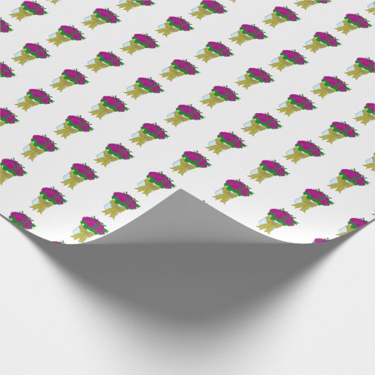 Papier Cadeau Papier d'enrobage rose (Coin)