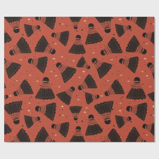 Papier Cadeau Papier d'enrobage rouge de choc spatial (Plat)