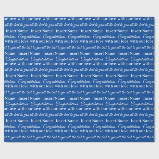 Papier Cadeau Papier d'enrobage tout temps personnalisable moder (Plat)