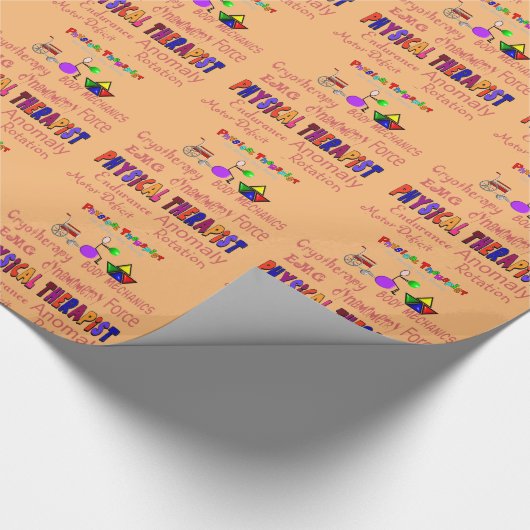 Papier Cadeau Papier d'enveloppe de cadeau de physiothérapeute (Coin)