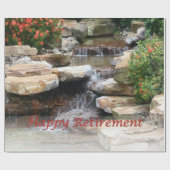 Papier Cadeau Papier d'enveloppe de cascade de cascade de jardin (Plat)