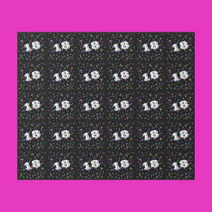 Papier Cadeau Papier d'enveloppement 18e anniversaire