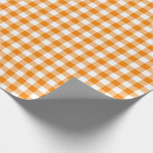 Papier Cadeau Papier d'enveloppement à blanc et à orange (Coin)