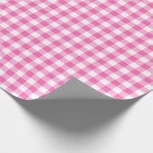 Papier Cadeau Papier d'enveloppement à blanc et rose (Coin)