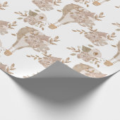 Papier Cadeau Papier d'enveloppement à bulle à air chaud doux Fl (Coin)