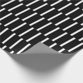 Papier Cadeau Papier d'enveloppement À damiers noir et blanc (Coin)