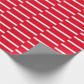 Papier Cadeau Papier d'enveloppement À damiers rouge et blanc (Coin)