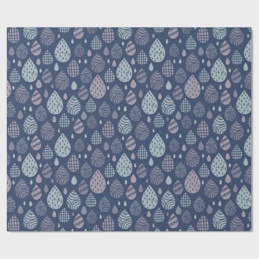 Papier Cadeau Papier d'enveloppement à gouttes artistiques (Plat)