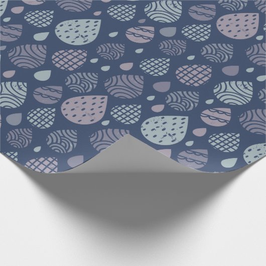 Papier Cadeau Papier d'enveloppement à gouttes artistiques (Coin)