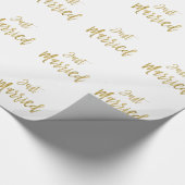 Papier Cadeau Papier d'enveloppement à huile d'or simplement mar (Coin)