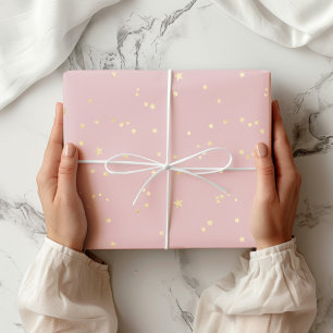 Papier Cadeau Papier d'enveloppement à huile rose Blush Gold Sta
