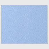 Papier Cadeau Papier d'enveloppement à motif bleu poudre (Plat)