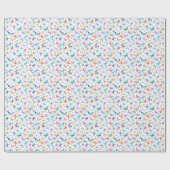 Papier Cadeau Papier d'enveloppement à papillon arc-en-ciel (Plat)