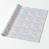 Papier Cadeau Papier d'enveloppement à papillon arc-en-ciel (Déroulé)