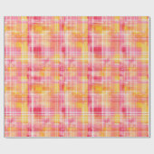 Papier Cadeau Papier d'enveloppement à platine orange et rose (Plat)