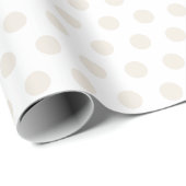 Papier Cadeau Papier d'enveloppement à point de crème pour bébé (Coin rond)