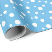 Papier Cadeau Papier d'enveloppement à points Polka (Coin rond)