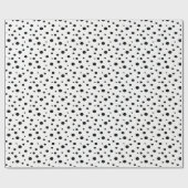 Papier Cadeau Papier d'enveloppement à points Polka (Plat)