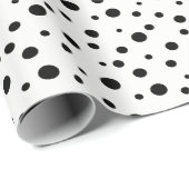 Papier Cadeau Papier d'enveloppement à points Polka (Coin rond)