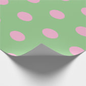 Papier Cadeau Papier d'enveloppement à points Polka (Sage Green (Coin)
