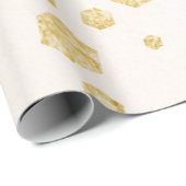 Papier Cadeau Papier d'enveloppement à thème jaune (Coin rond)