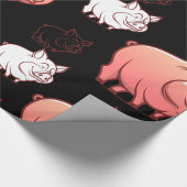 Papier Cadeau Papier d'enveloppement à trois cochons