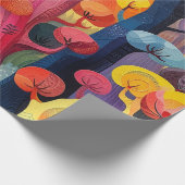 Papier Cadeau Papier d'enveloppement Abstrait coloré (Coin)