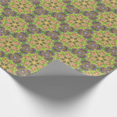 Papier Cadeau Papier d'enveloppement Abstrait vert gras (Coin)