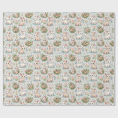 Papier Cadeau Papier d'enveloppement adorable de petits lapins (Plat)