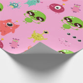 Papier Cadeau Papier d'enveloppement Aliens Space Cute (Coin)