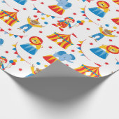 Papier Cadeau Papier d'enveloppement animal de cirque mou (Coin)