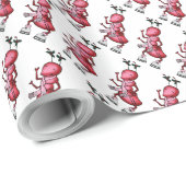 Papier Cadeau Papier d'enveloppement, Antenne de mélèze à anthe (Coin rond)