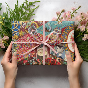 Papier Cadeau Papier d'enveloppement antiquaire