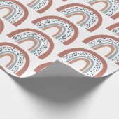 Papier Cadeau Papier d'enveloppement arc-en-ciel Neutre Boho Mod (Coin)