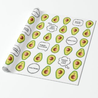 Papier Cadeau Papier d'enveloppement Avocado de 30 po x 6 pi