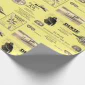 Papier Cadeau Papier d'enveloppement Biplane de l'avion de l'avi (Coin)