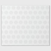 Papier Cadeau Papier d'enveloppement blanc de flocons de neige (Plat)
