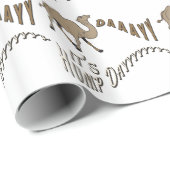 Papier Cadeau Papier d'enveloppement blanc de la journée Hump (Coin rond)
