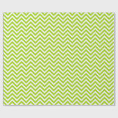Papier Cadeau Papier d'enveloppement blanc et vert citron (Plat)