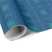 Papier Cadeau Papier d'enveloppement bleu (Coin rond)