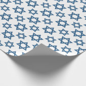 Papier Cadeau Papier d'enveloppement bleu blanc juif (Coin)